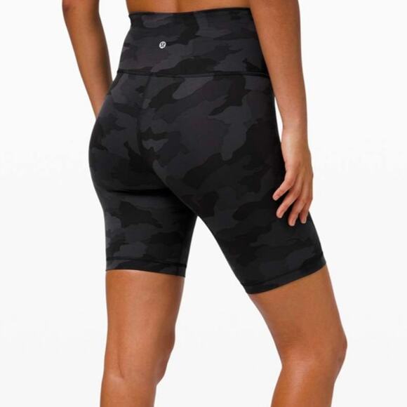 Lululemon Pants - Lululemon Wunder Train High Rise Short 8" camo size 6 C3